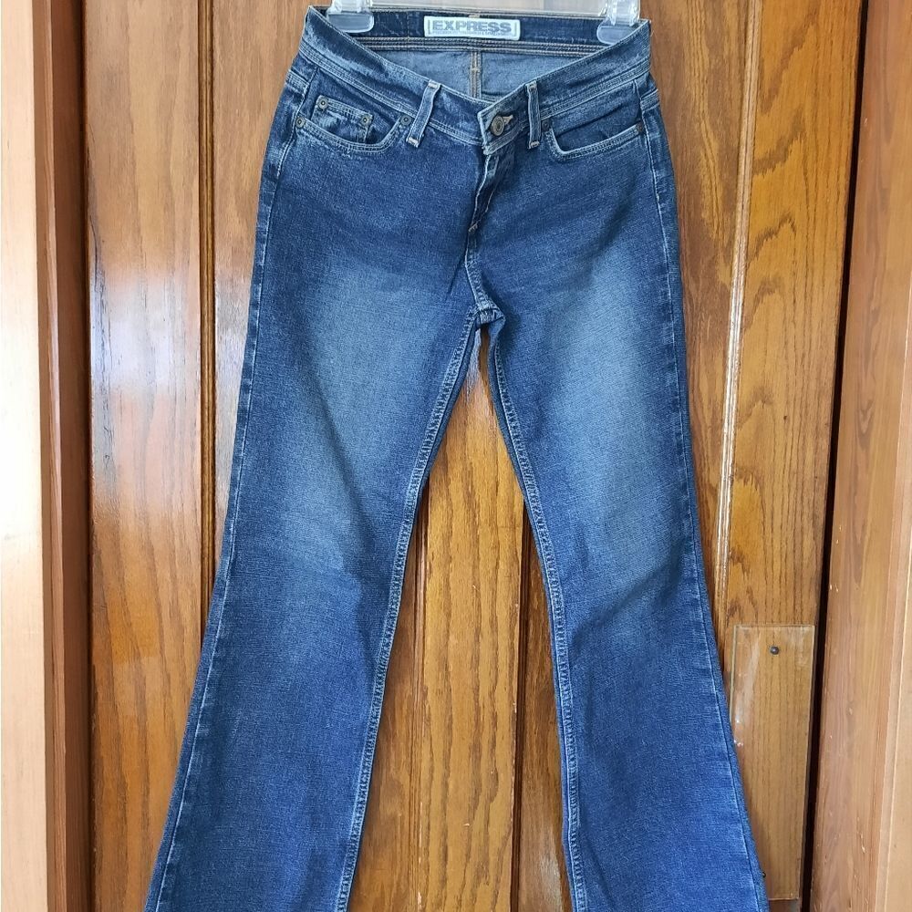 Express Denim Jeans Bootcut  Blue - Picture 8 of 16